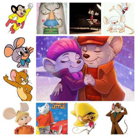 Ratones dibujos animados famosos
